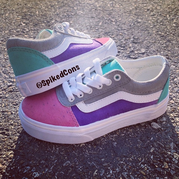 pink and purple vans shoes